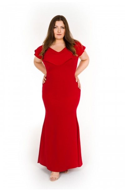 CLAIR RED długa suknia wieczorowa