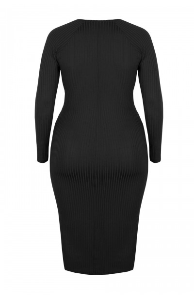 GABRIELLE BLACK ołówkowa sukienka plus size