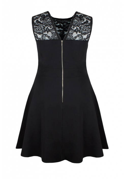 CYNTIA BLACK elegancka sukienka plus size