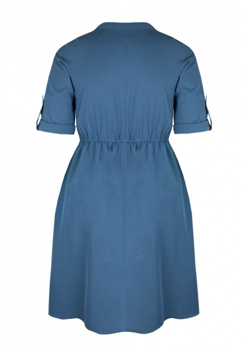 REBEL BLUE wiosenna sukienka plus size