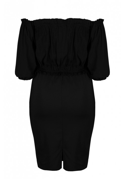 VEIRA BLACK seksowana ołówkowa sukienka plus size