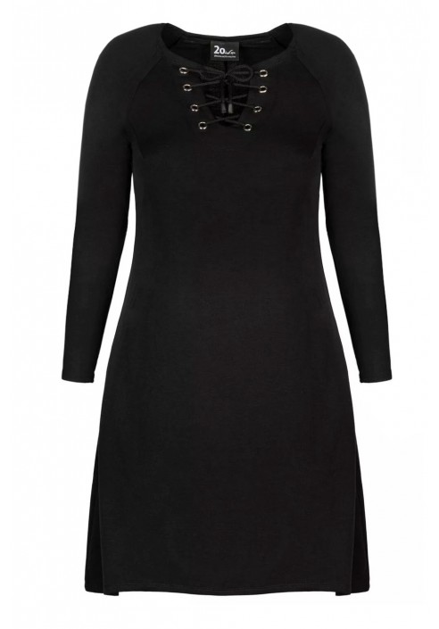 ADA II BLACK bawełniana sukienka plus size