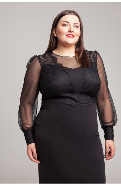 SUSIE BLACK karnawałowa sukienka plus size
