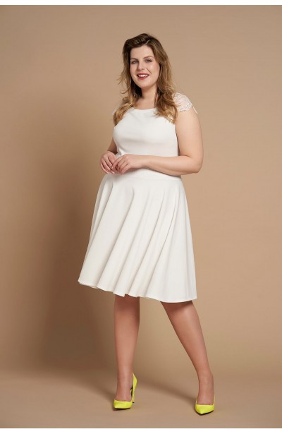 MICHELLE WHITE rozkloszowana sukienka plus size