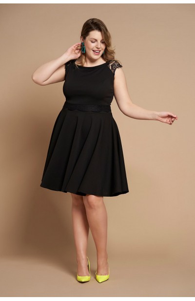 MICHELLE BLACK rozkloszowana sukienka plus size
