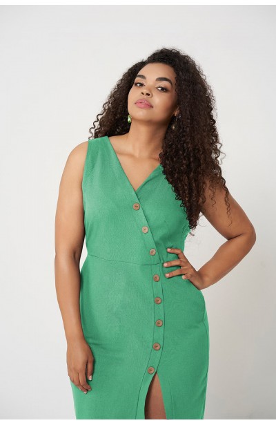 MARI GREEN ołówkowa sukienka plus size na lato